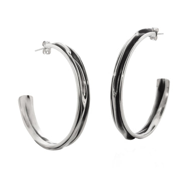 Arracada Vestigios Delgada Plata