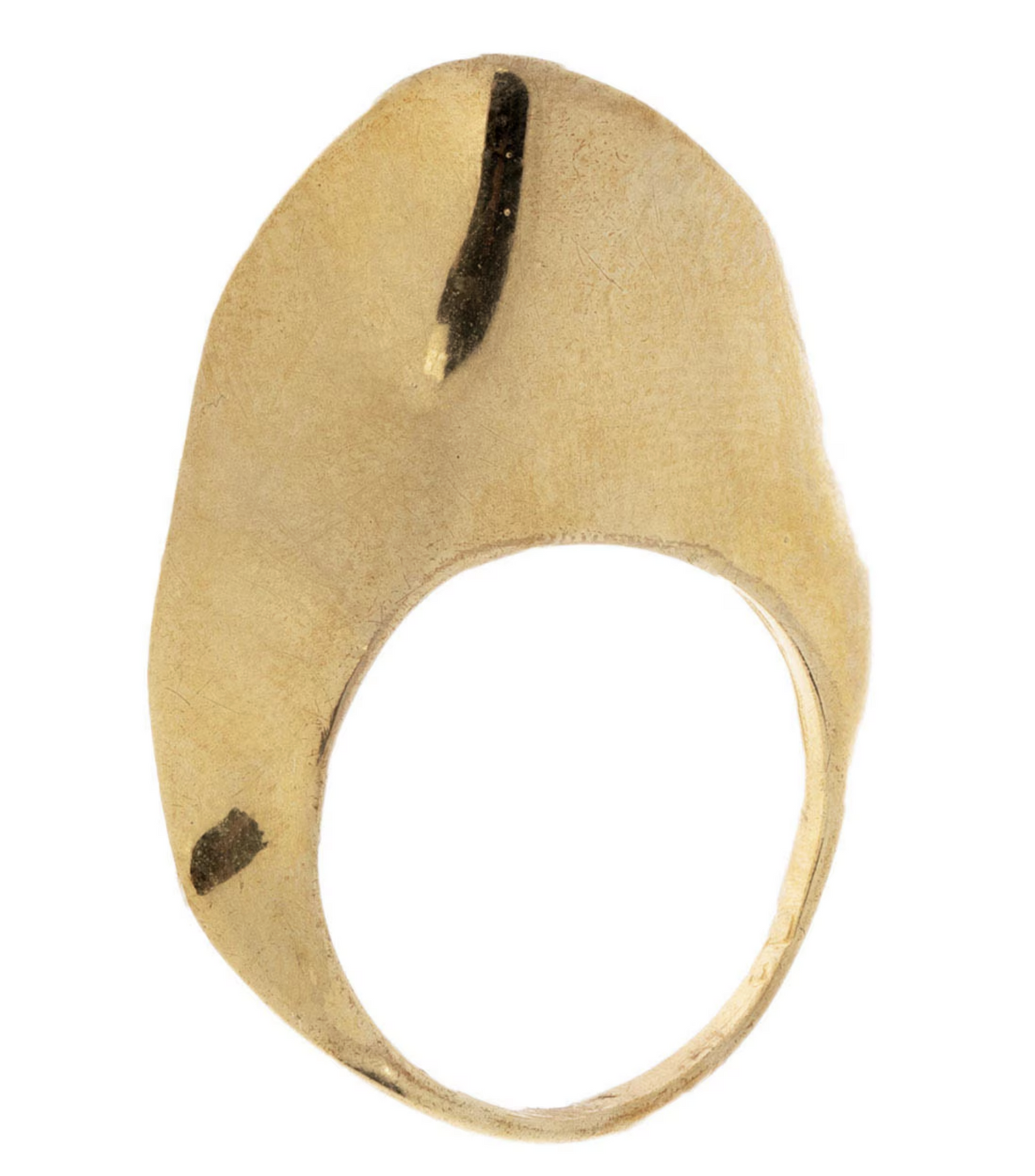 Anillo Liso Ondulado Dorado