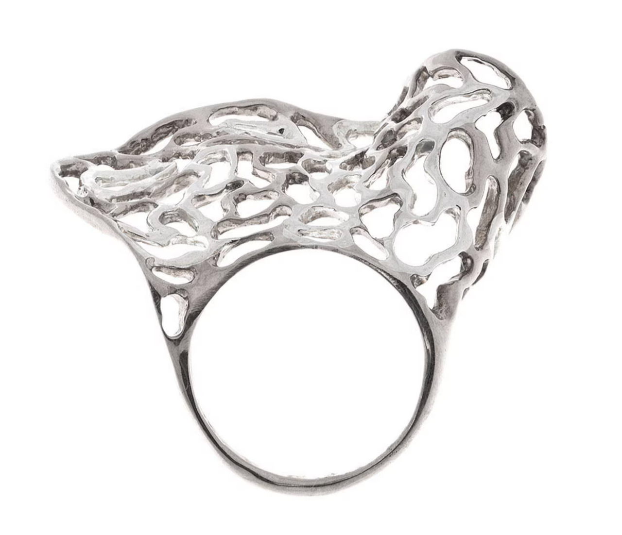 Anillo Hoja de Mar Plata .925