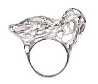 Thumbnail for Anillo Hoja de Mar Plata .925