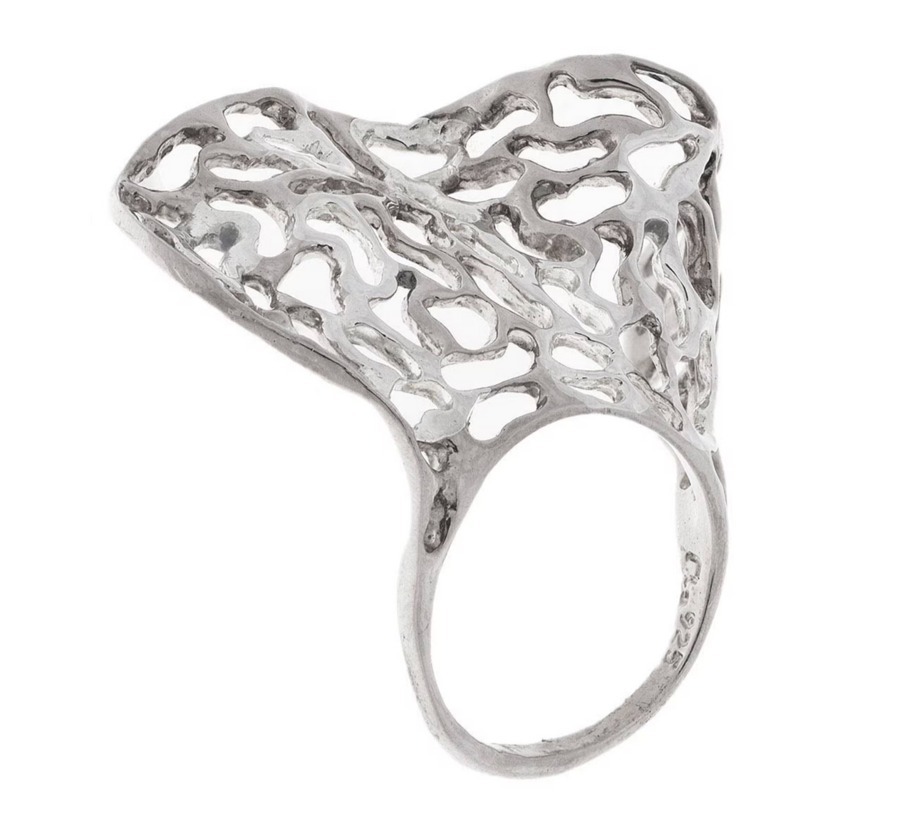 Anillo Hoja de Mar Plata .925