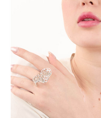 Thumbnail for Anillo Hoja de Mar Plata .925