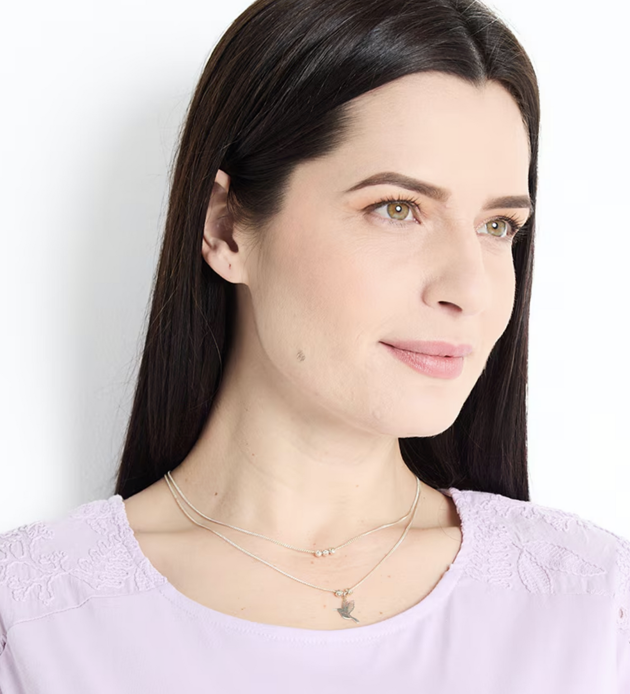 Collar Colibri Doble Cadena