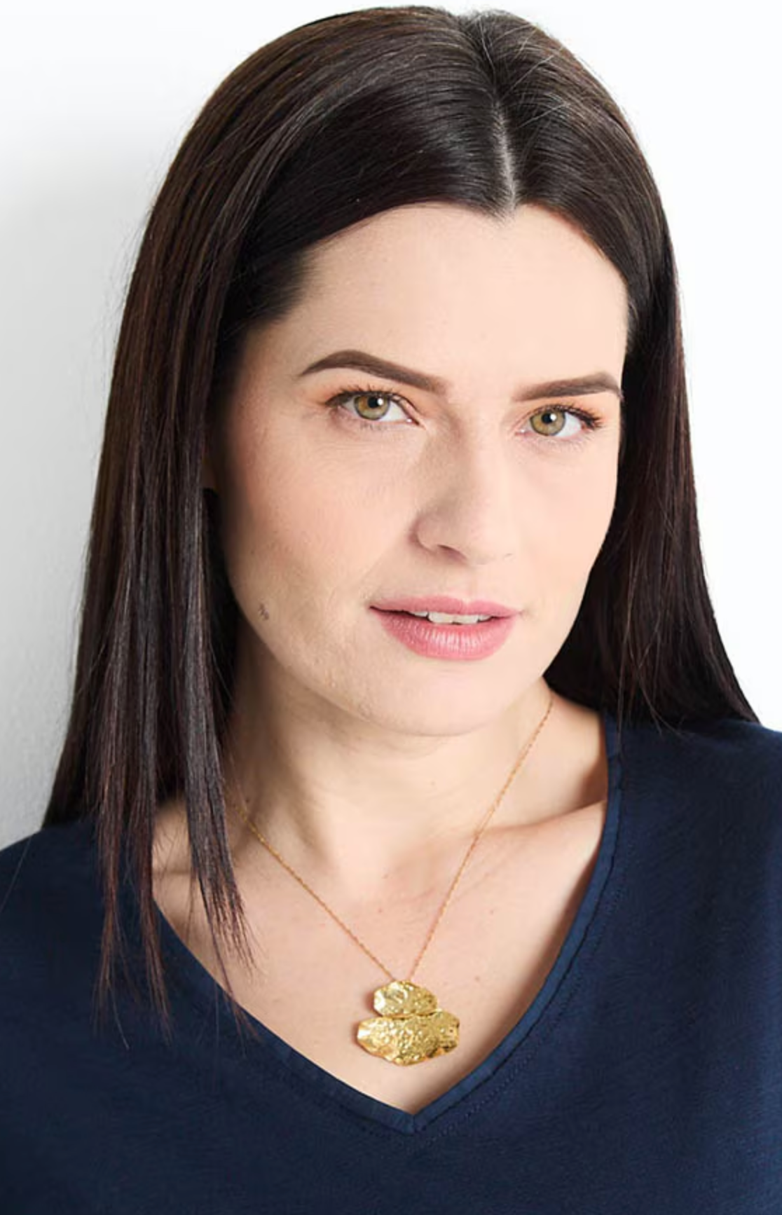 Dije Alga Plano Dorado