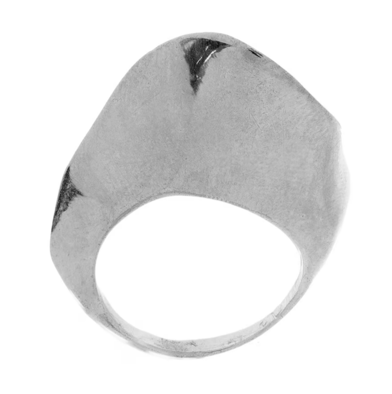 Anillo Liso Ondulado  Plata .925