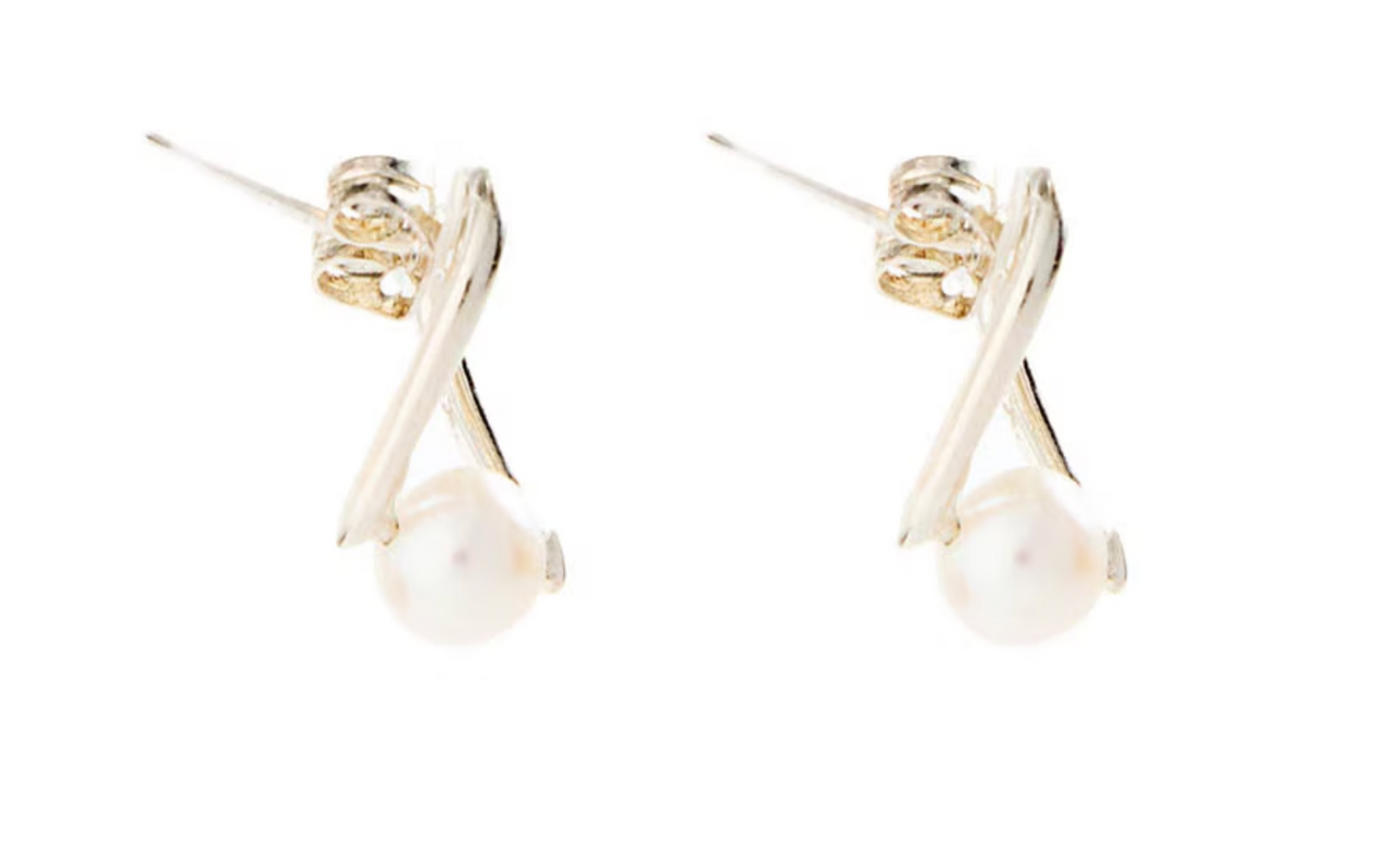 Arete corazón Perla