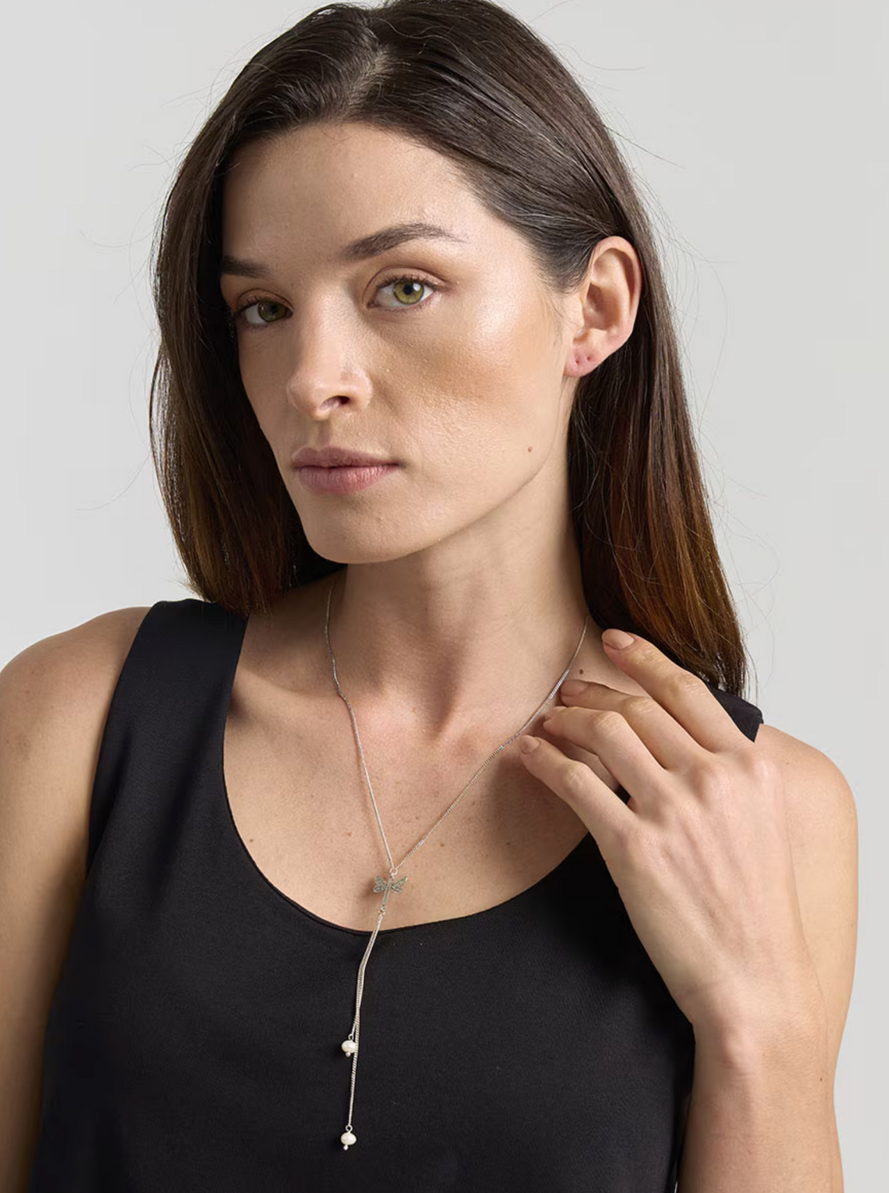 Collar Libelula c/perla