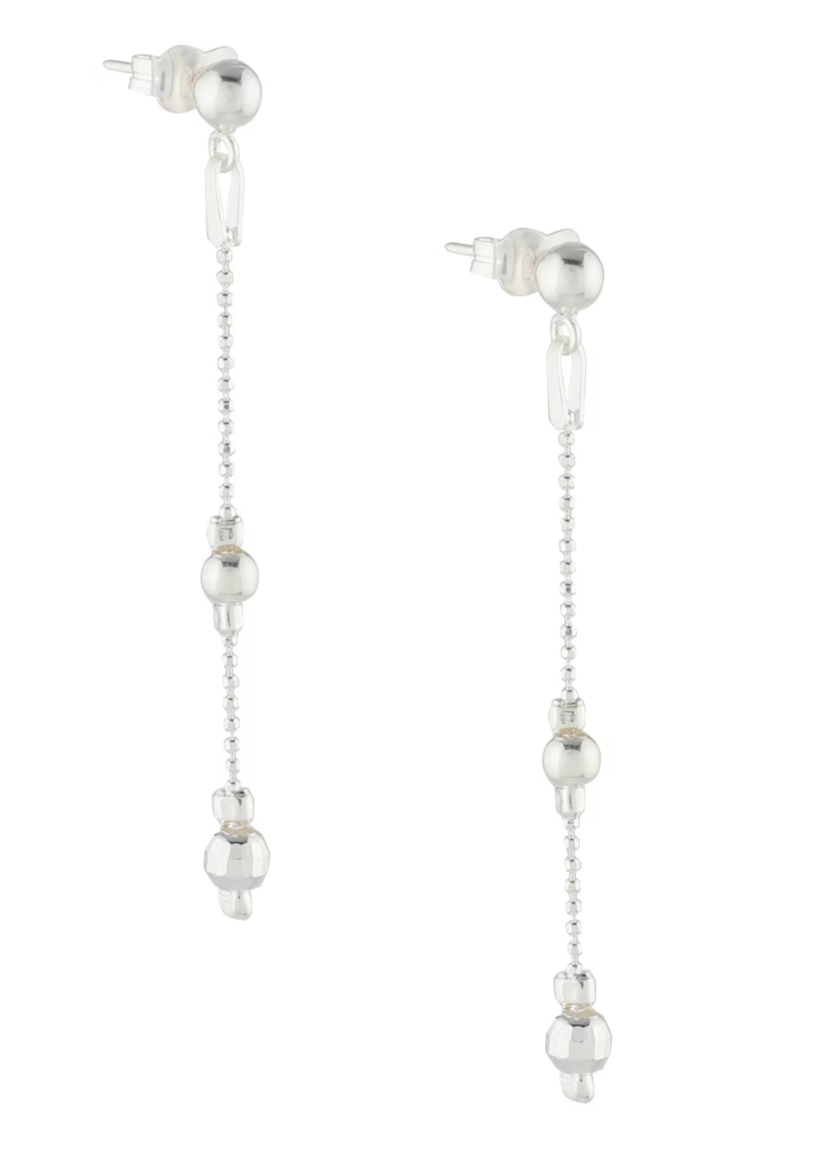 Set collar y aretes esferas texturizadas de plata