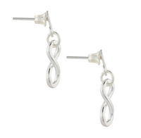 Thumbnail for Set Collar y Aretes Liso Infinito en plata .925