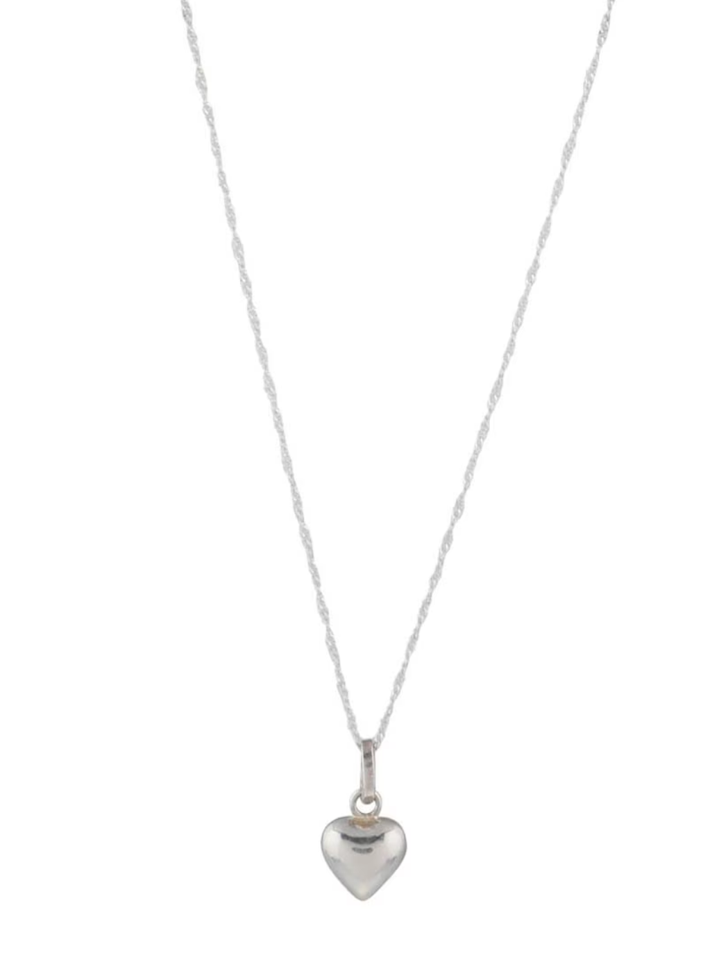 Dije de Corazón c/cadena plata .925
